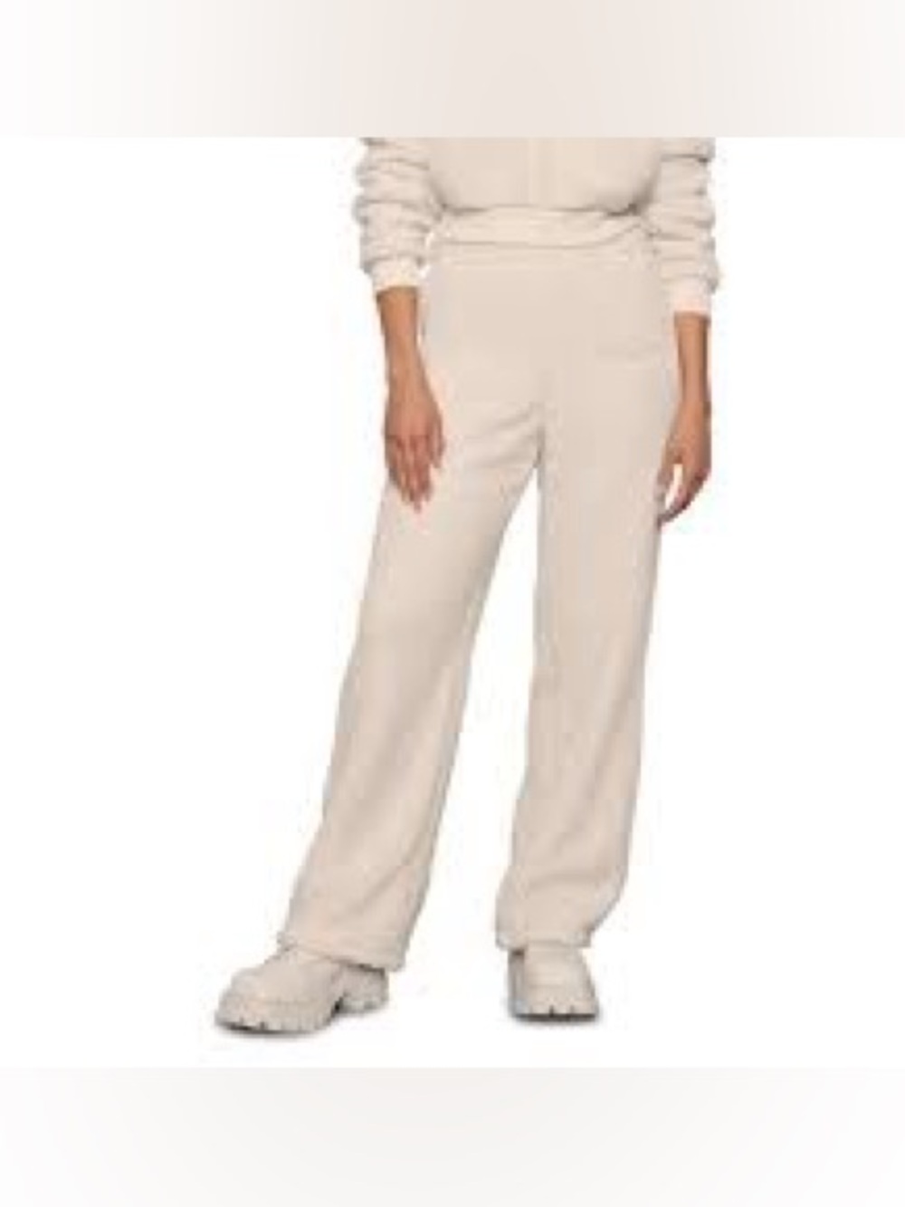 SKIMS Straight-Leg Lounge Pants in Cream